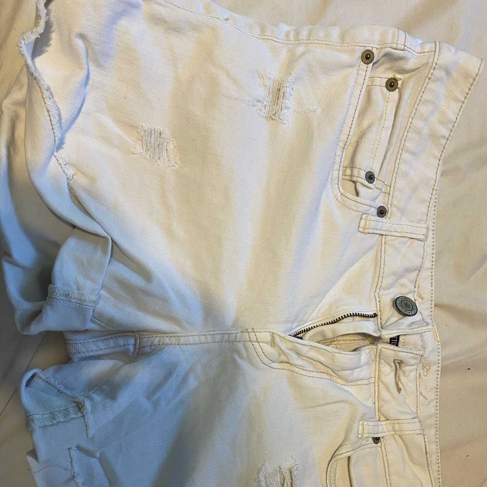 white american eagle denim shorts